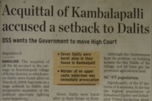 karnataka-Aquital in an atrocity case is very sad but its regular feature in India