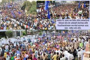 Pic 01: People Marching ahead to castigate the caste atrocities