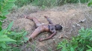 Pic 01:The boy was brutally murdered in day light ..Gruesome..